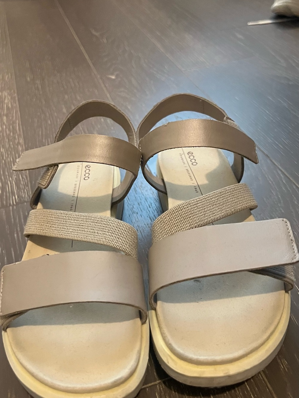 Ecco Women's Taupe Multi-Strap Sandals